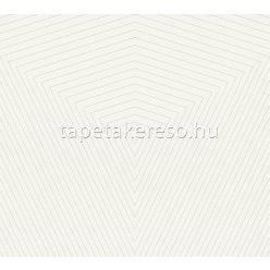   AS Creation 111 Shades of  White habos, vlies anyagú fehér színű geometriai modern tapéta