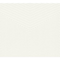   AS Creation 111 Shades of  White habos, vlies anyagú fehér színű geometriai modern tapéta