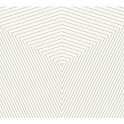   AS Creation 111 Shades of  White habos, vlies anyagú fehér, ezüst színű geometriai modern tapéta