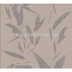   AS Creation New Elegance vlies, habos anyagú beige, ezüst, szürke színű leveles modern tapéta