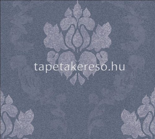 AS Creation New Elegance vlies, habos anyagú kék, szürke színű barokk modern tapéta