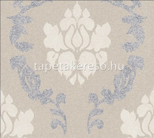 AS Creation New Elegance vlies, habos anyagú beige, barna, kék színű barokk modern tapéta