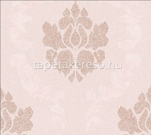 AS Creation New Elegance vlies, habos anyagú rózsaszín, barna színű barokk modern tapéta
