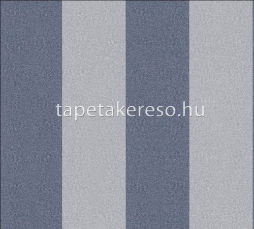 AS Creation New Elegance vlies, habos anyagú szürke, kék színű csíkos, textilhatású modern tapéta