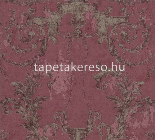 AS Creation History of Art vinyl, vlies anyagú bordó, barna színű koptatott, barokk klasszikus tapéta