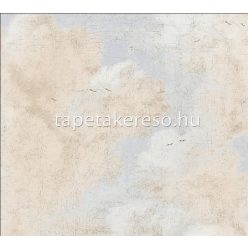   AS Creation History of Art vinyl, vlies anyagú kék, fehér, beige színű felhős, repedezett klasszikus tapéta