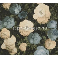   AS Creation History of Art vinyl, vlies anyagú fekete, zöld, kék, beige színű virágos romantikus tapéta