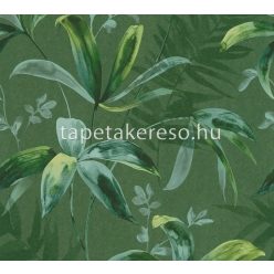   Architects Paper Jungle Chic vlies anyagú zöld, türkiz színű leveles romantikus tapéta