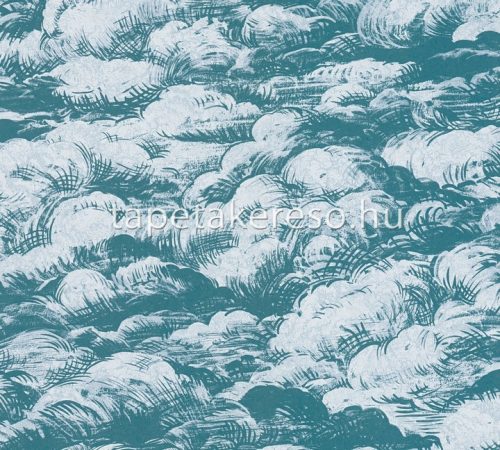 Architects Paper Jungle Chic vlies anyagú fehér, kék színű felhős romantikus tapéta