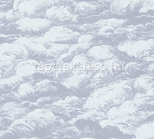 Architects Paper Jungle Chic vlies anyagú fehér, szürke színű felhős romantikus tapéta
