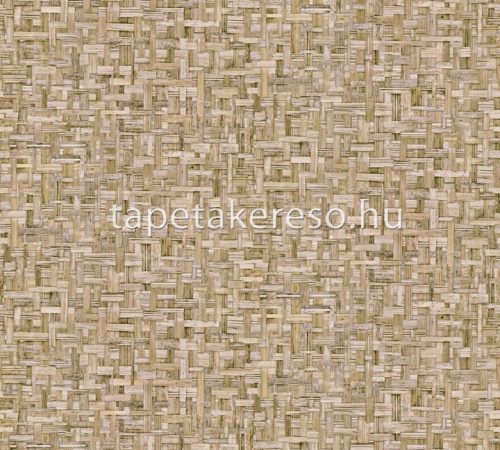 Architects Paper Jungle Chic vlies anyagú beige, barna színű fonott romantikus tapéta