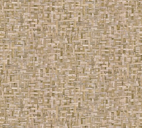 Architects Paper Jungle Chic vlies anyagú beige, barna színű fonott romantikus tapéta