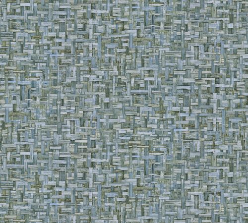 Architects Paper Jungle Chic vlies anyagú kék, zöld színű fonott romantikus tapéta