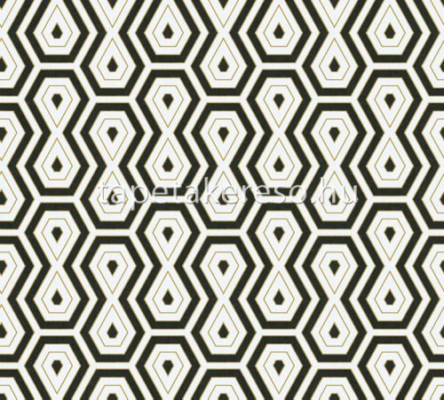 Architects Paper Jungle Chic vlies anyagú fehér, fekete, arany színű geometriai romantikus tapéta