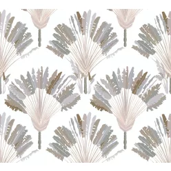   Architects Paper Jungle Chic vlies anyagú fehér, szürke, barna színű fás, leveles romantikus tapéta