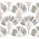 Architects Paper Jungle Chic vlies anyagú fehér, szürke, barna színű fás, leveles romantikus tapéta