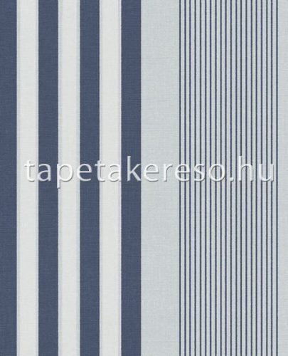 Eijffinger Stripes + vlies anyagú szürke, kék színű csíkos modern tapéta