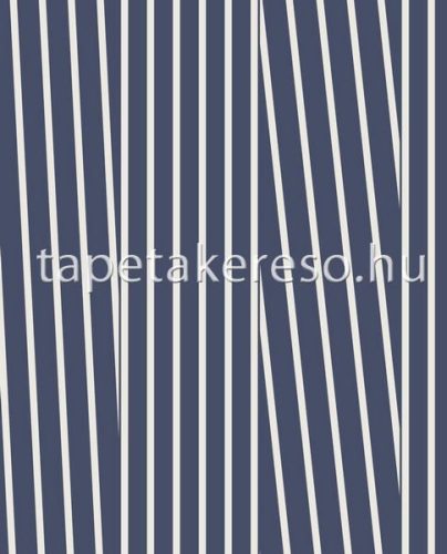 Eijffinger Stripes + vlies anyagú kék, fehér színű csíkos modern tapéta