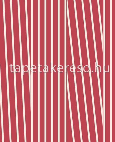 Eijffinger Stripes + vlies anyagú piros, fehér színű csíkos modern tapéta