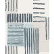 Eijffinger Stripes + vlies anyagú türkiz, szürke, fehér színű geometriai modern tapéta