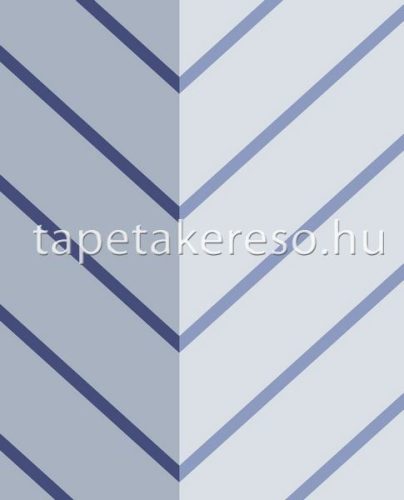 Eijffinger Stripes + vlies anyagú kék színű geometriai modern tapéta