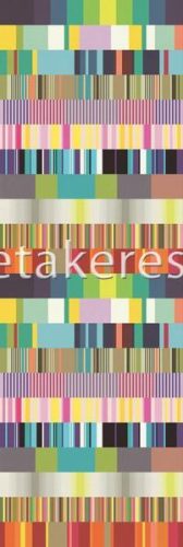 Eijffinger Stripes + vlies anyagú lila, zöld, kék, narancssárga, barack, rózsaszín színű csíkos modern tapéta