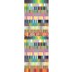 Eijffinger Stripes + vlies anyagú lila, zöld, kék, narancssárga, barack, rózsaszín színű csíkos modern tapéta