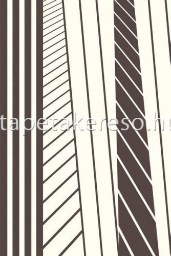 Eijffinger Stripes + vlies anyagú fekete, fehér színű geometriai modern tapéta