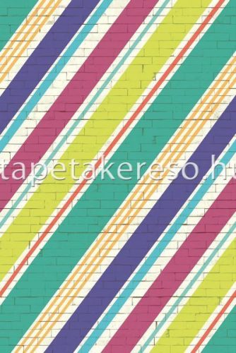 Eijffinger Stripes + vlies anyagú zöld, lila, bordó, narancssárga, türkiz színű csíkos modern tapéta