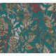 AS Creation Floral Impression vlies anyagú türkiz, barna, piros színű leveles modern tapéta