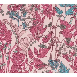   AS Creation Floral Impression vlies anyagú rózsaszín, kék, zöld színű leveles modern tapéta