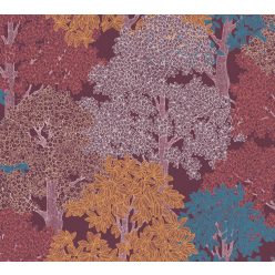   AS Creation Floral Impression vlies anyagú bordó, sárga, kék, fehér színű fás modern tapéta