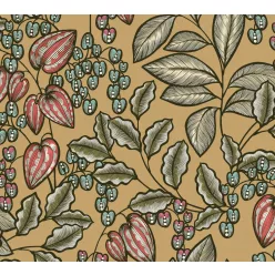   AS Creation Floral Impression vlies anyagú mustársárga, kék, piros, zöld színű növényes modern tapéta