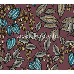   AS Creation Floral Impression vlies anyagú bordó, kék, fekete, sárga színű növényes modern tapéta