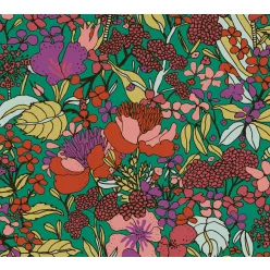   AS Creation Floral Impression vlies anyagú zöld, sárga, lila, piros színű virágos modern tapéta