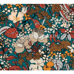   AS Creation Floral Impression vlies anyagú türkiz, sárga, beige, barna színű virágos modern tapéta
