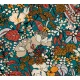AS Creation Floral Impression vlies anyagú türkiz, sárga, beige, barna színű virágos modern tapéta