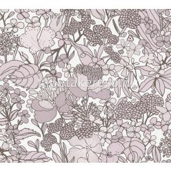   AS Creation Floral Impression vlies anyagú fehér, lila színű virágos modern tapéta