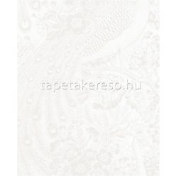   Eijffinger Reflect vlies anyagú fehér, ezüst színű madaras, virágos modern tapéta