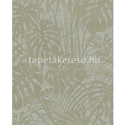   Eijffinger Reflect vlies anyagú zöld, szürke színű leveles modern tapéta
