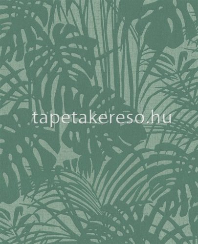 Eijffinger Reflect vlies anyagú zöld színű leveles modern tapéta