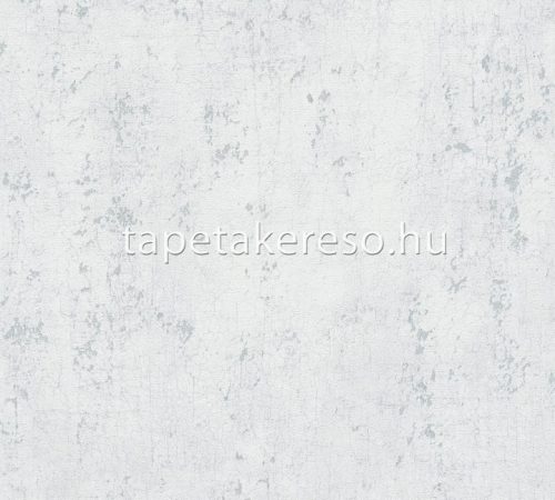 AS Creation Titanium 3 vlies, vinyl anyagú szürke, fehér színű repedezett modern tapéta