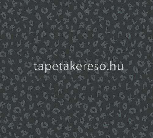 AS Creation Karl Lagerfeld vlies, vinyl anyagú fekete, szürke színű betűs modern tapéta