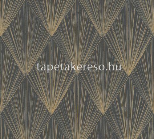 AS Creation Black is Beautiful vlies, vinyl anyagú arany, szürke színű geometriai modern tapéta