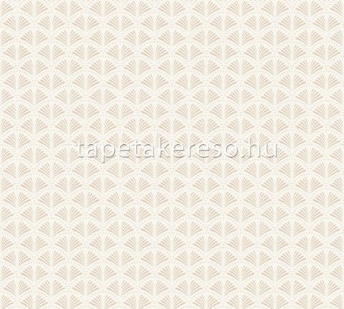 AS Creation TrendWall 2 habos, vlies anyagú fehér, rosegold, csillámos színű art deco modern tapéta