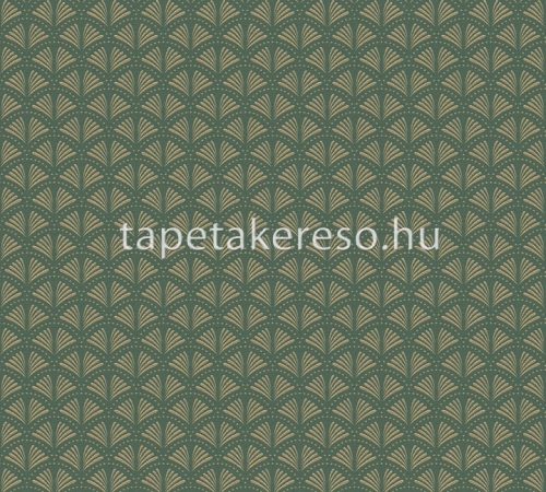AS Creation TrendWall 2 habos, vlies anyagú zöld, arany, csillámos színű art deco modern tapéta