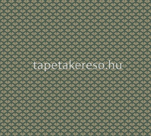 AS Creation TrendWall 2 habos, vlies anyagú zöld, arany színű art deco modern tapéta