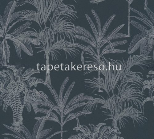 AS Creation Black is Beautiful habos, vlies anyagú fekete, szürke színű fás modern tapéta
