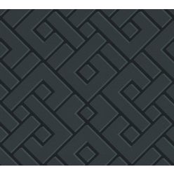   AS Creation Black is Beautiful habos, vlies anyagú fekete, gyöngyház színű geometriai, 3d modern tapéta