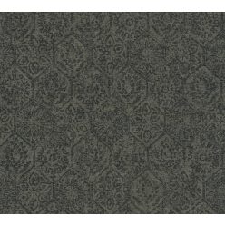   AS Creation Cuba vlies, vinyl anyagú barna, fekete színű koptatott, barokk, geometriai modern tapéta